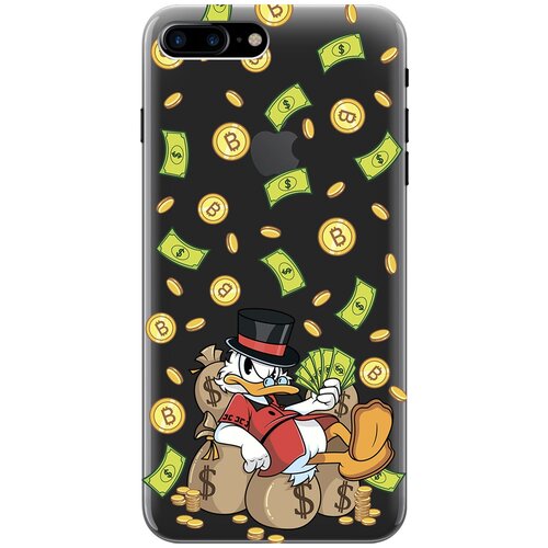 Силиконовый чехол на Apple iPhone 8 Plus / 7 Plus / Эпл Айфон 7 Плюс / 8 Плюс с рисунком Rich Scrooge силиконовый чехол на apple iphone 8 plus 7 plus эпл айфон 7 плюс 8 плюс с рисунком chaos