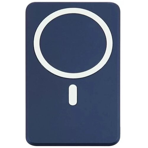 Универсальное беспроводное зарядное устройство Magsafe магнитное 5000mAh Power bank для телефона Внешний аккумулятор разъем Lightningфиолетовый 130000₽