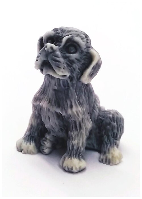 Статуэтка фигурка Собака 3,5см мрамор для интерьера, сувениры и подарки, декор для дома, фигурки коллекционные
