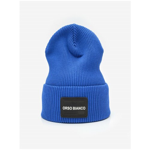 фото Шапка бини orso bianco, размер 52, синий
