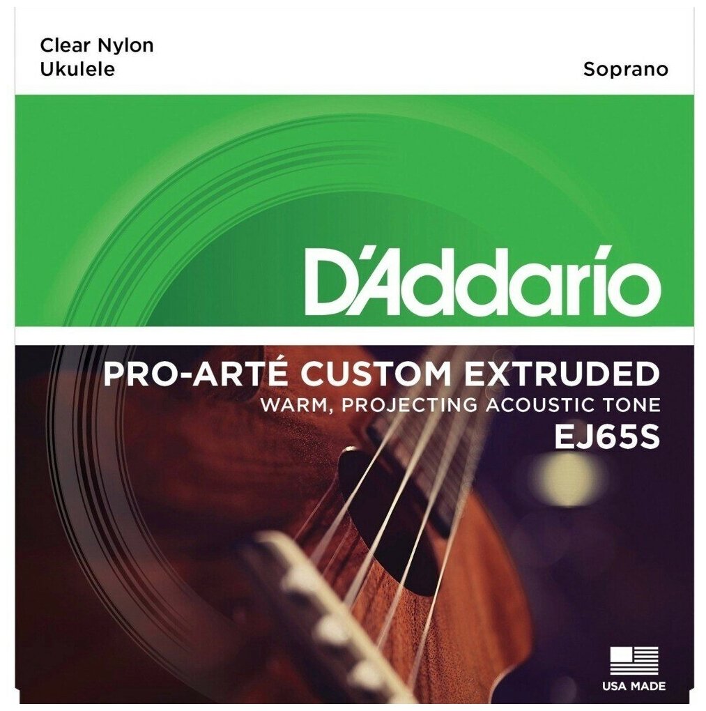 Струны для укулеле D'ADDARIO EJ65S PRO-ARTE CUSTOM EXTRUDED UKULELE SOPRANO