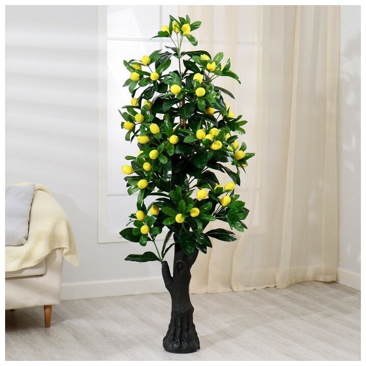 Дерево искусственное "Лимонное дерево" 170 см 7559464