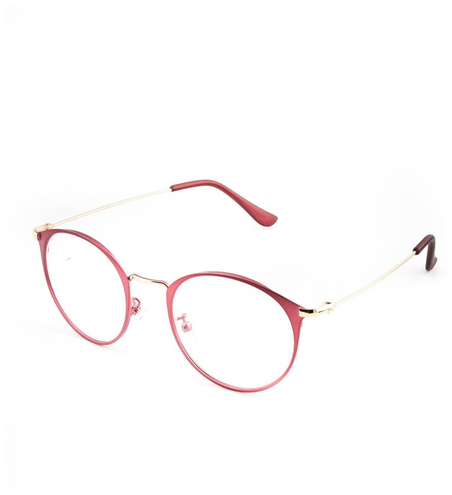 Готовые очки для зрения красные с диоптриями +6.00 футляр