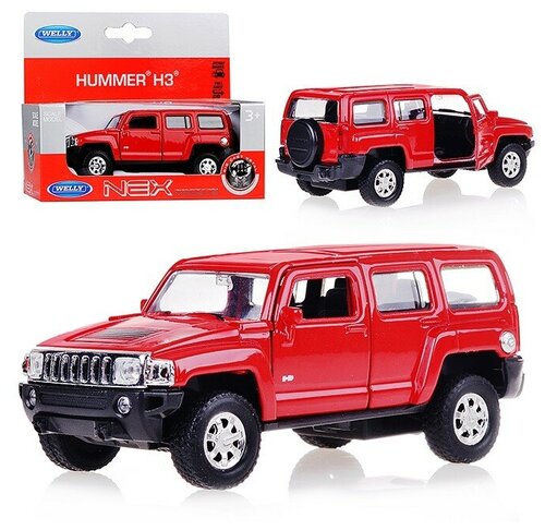 Машинка инерционная Welly 43629 Велли Модель машины 1:34-39 Hummer H3