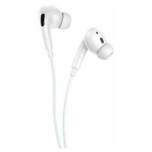 Наушники Hoco M1 Pro проводные вакуумные микрофон Jack 35 12 м белые 79000₽