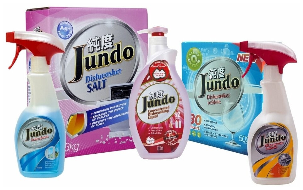 Средсво для уборки кухни Jundo, 5 концентрированных гелей - фотография № 2