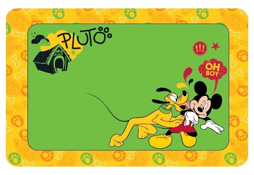 Disney коврик под миску Pluto & Mickey, 430x280 мм - фотография № 1