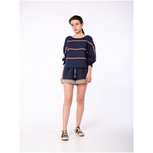 Комплект летний женский (блуза + шорты) маремьяна / MAREMYANA, костюм женский, летний костюм, размер M-L