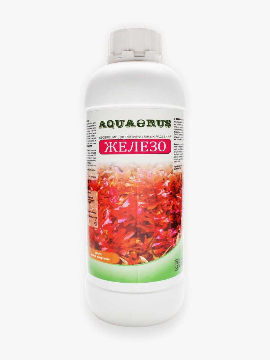 Удобрение для аквариума AQUAERUS Железо, источник железа и марганца для аквариумных растений 1 л