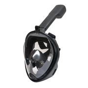 Подводная маска для плавания, полнолицевая маска для снорклинга с креплением для экшн-камеры, размер S/M, черный