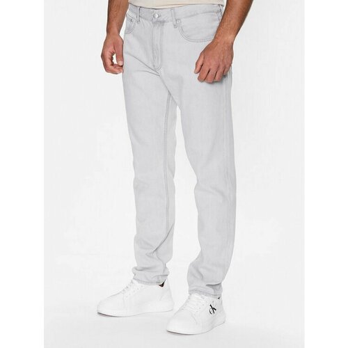 Джинсы Calvin Klein Jeans, размер 34/34 [JEANS], серый джинсы зауженные calvin klein размер 34 34 серый