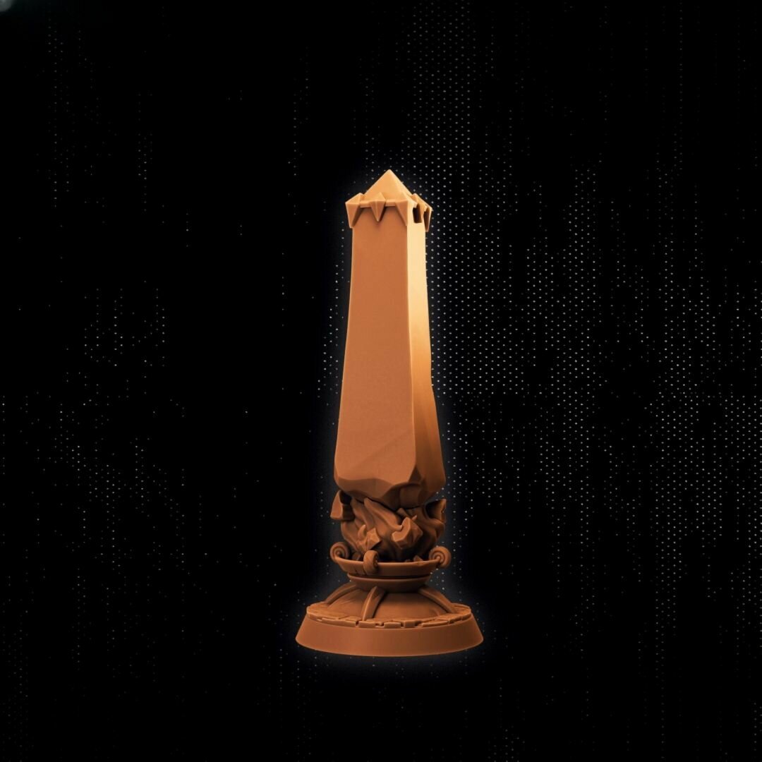 Магическая колонна (55мм террейн) миниатюра для DnD (ДнД) и других Настольных игр (НРИ Варгеймов или РПГ) фентези тематика