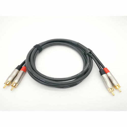 Кабель аудио 2xRCA - 2xRCA ZZcable E27-2RCA-2RCA-0100-0 1.0m кабель удлинитель аудио hama h 205259 2хrca f 2хrca m 1 5м черный 00205259