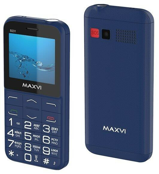 Телефон мобильный (MAXVI B231 blue)