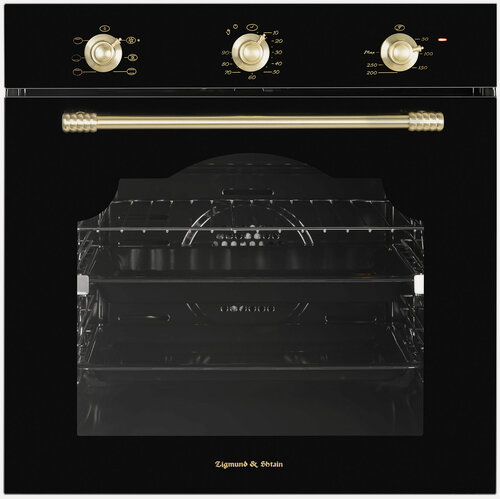 Изображение товара Электрический духовой шкаф Zigmund & Shtain E 161 B 60 см, 72 л, гриль и конвекция, черный