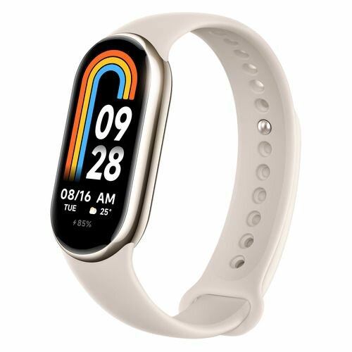 Фитнес-трекер Xiaomi Smart Band 8 M2239B1, 1.62", золото белое / бежевый [bhr7166gl]
