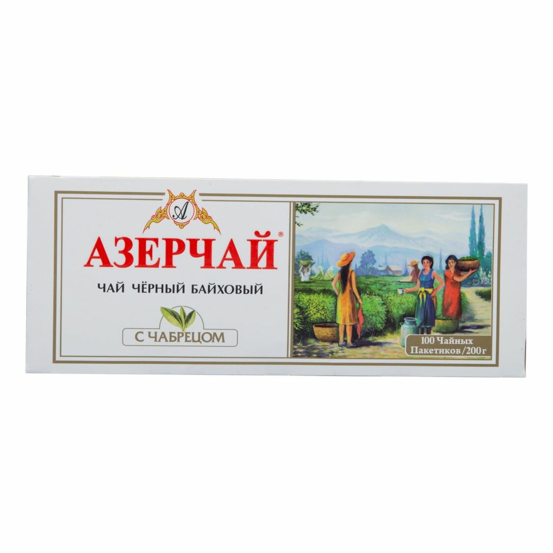 Чай черный азерчай с чабрецом, в пакетиках, 2 г × 100 - фотография № 12