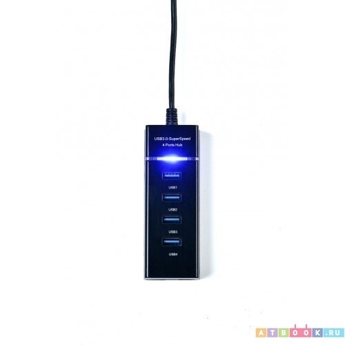 Концентратор KS-IS 1*USB 3.0 3*USB 2.0 F в USB 3.0 Type A M 1.2м - фото №2