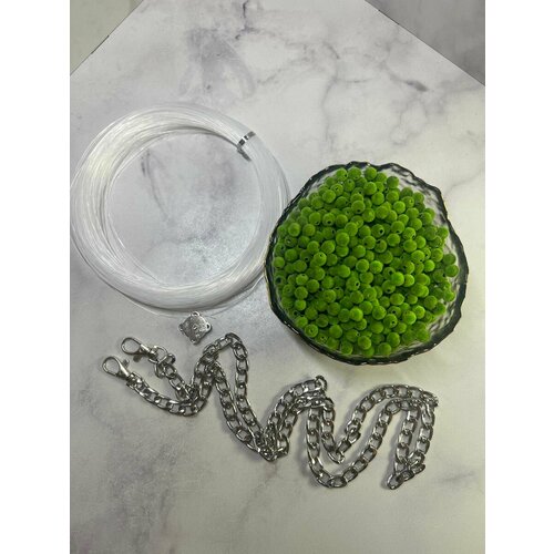 Набор из бархатных бусин для сумок 10мм 1065₽