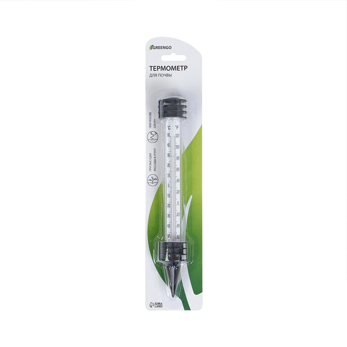 Greengo Термометр для измерения температуры почвы и воды, Greengo