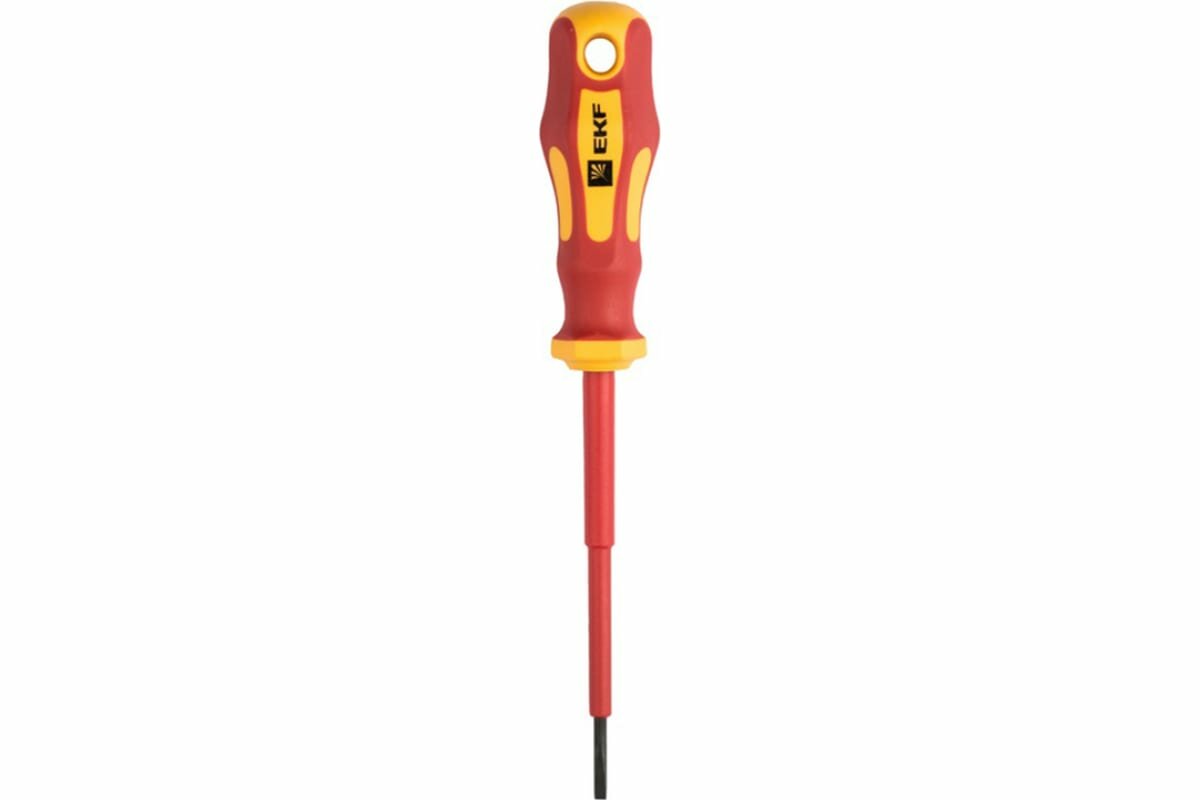 Отвертки Отвертка Ekf Master SL2.5x80 мм 1000В Basic, sl-2.5-80-mas-in
