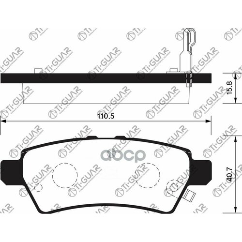 Тормозные Колодки Tg-0430/Pn0430* Ti·guar Nissan Pathfinder R51 (05-14) /Navara D40 (05-15) Задние Диск. Ti-Guar арт. TG0430