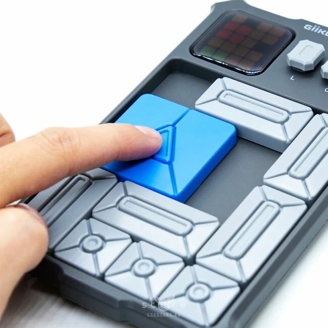 Картинки Головоломка "Умные" пятнашки / Электронный слайдер / Xiaomi Giiker Super Huarong Road Синий