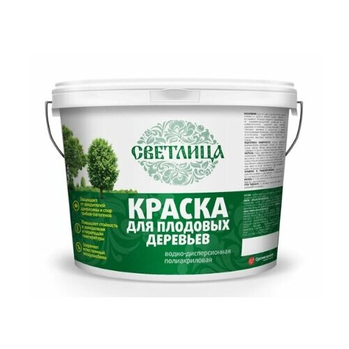 Краска для садовых деревьев водно-дисперсионная Светлица 3 кг 427₽