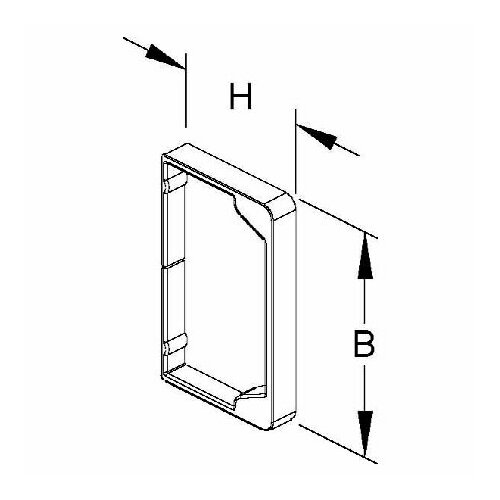 Заглушка для кабельного короба 80x80мм LER 80.080 – Niedax – 4013339887705