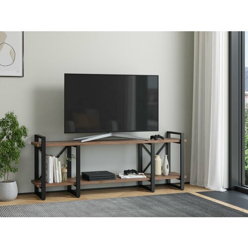 Тумба под ТВ Айсберг Лофт 160 черныйдуб крафт табак 9990₽