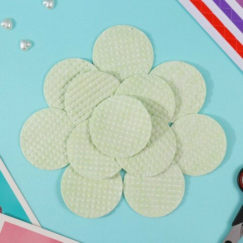 Ватные диски зеленый 120 шт в пэ пакете 398₽