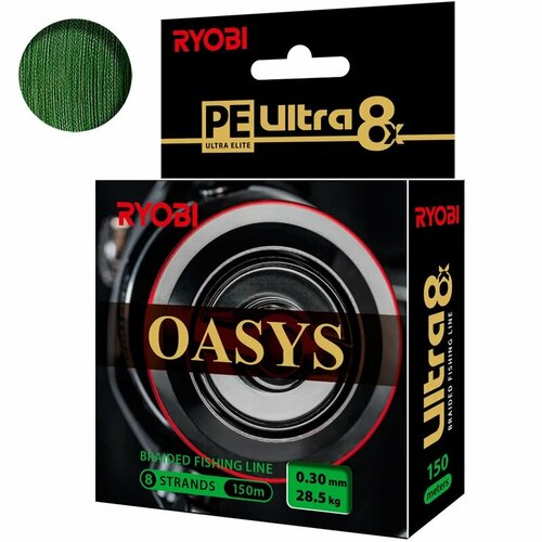 леска шнур ryobi oasis dark green 0 35mm 150m Леска-шнур RYOBI Oasis Dark Green 0,30mm 150m