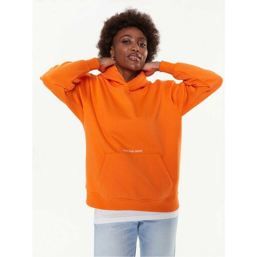 Худи Calvin Klein Jeans, размер XXL [INT], оранжевый