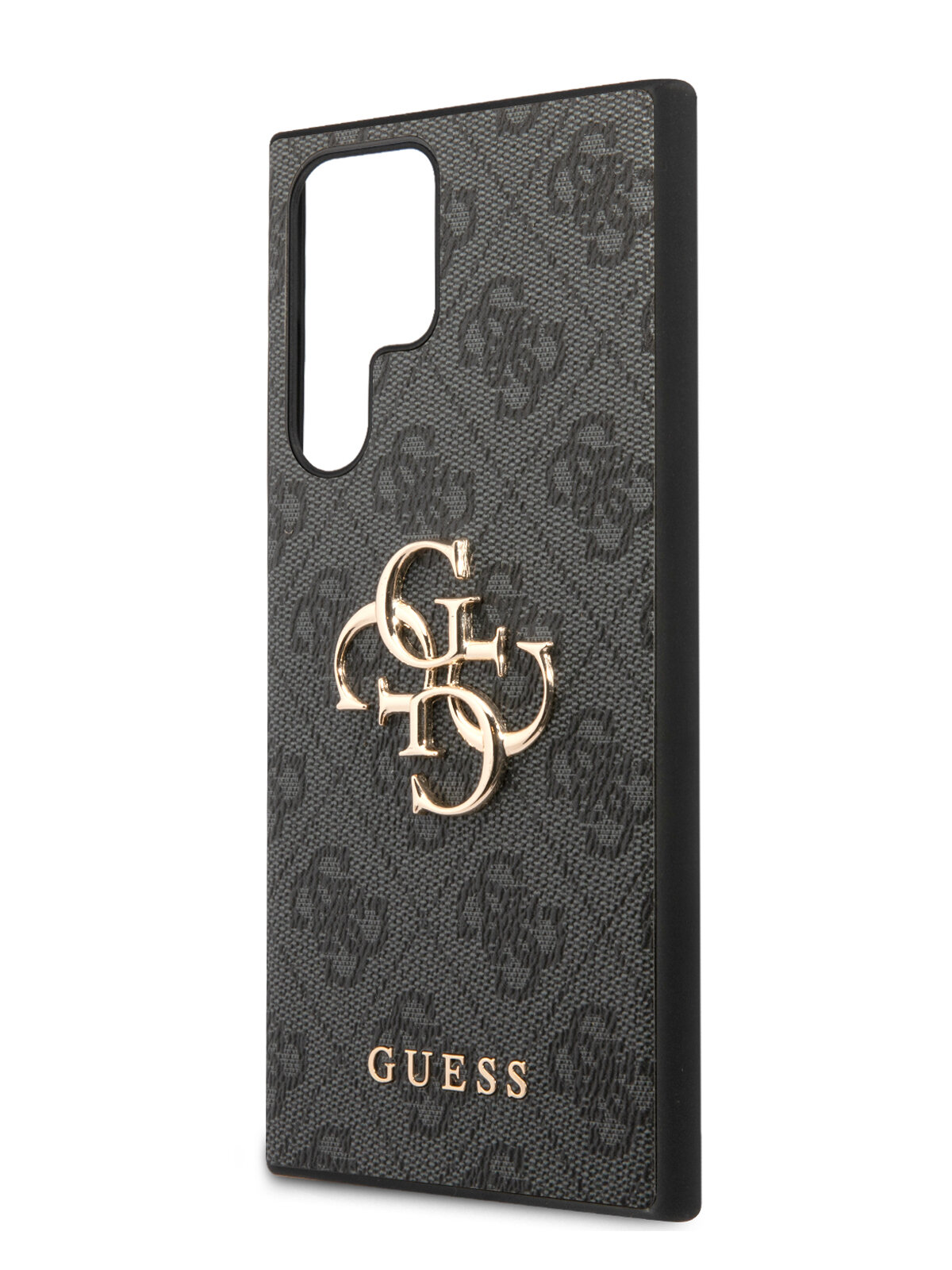 Guess для Galaxy S24 Ultra чехол PU 4G Big metal logo Hard Black