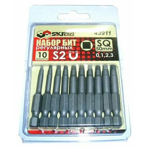 Набор бит 50мм 10шт SQ 0123 573₽