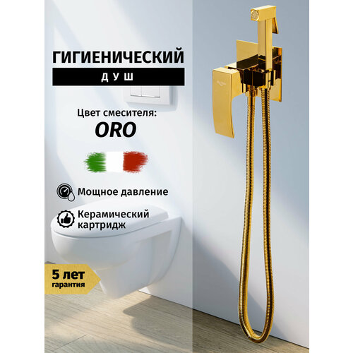 Смеситель с гигиеническим душем из латуни Vivi Felice 19019₽