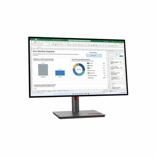 Монитор Lenovo 27 ThinkVision P27i-30 Black с поворотом экрана 3071300₽