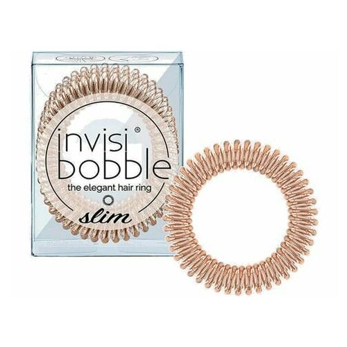 SLIM Резинка-браслет для волос 3 штуки Invisibobble Bronze Me Pretty