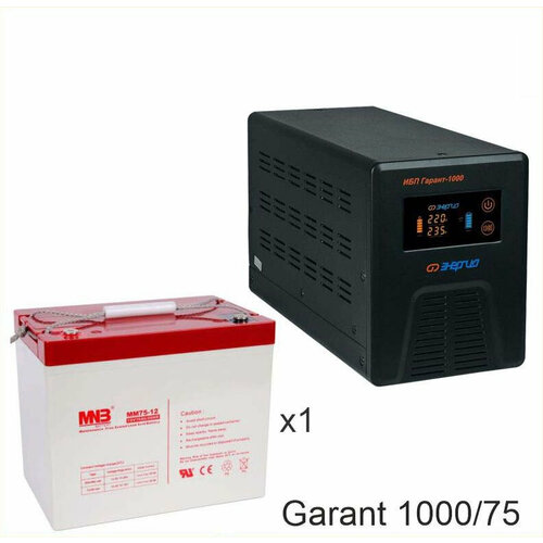 Энергия Гарант-1000 + Аккумуляторная батарея MNB MМ75-12 энергия гарант 500 mnb mм75 12