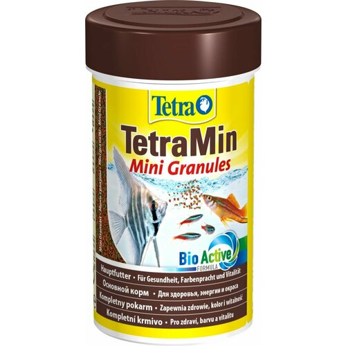 TetraMin Mini Granules корм для всех маленьких декоративных рыб, гранулы 100мл