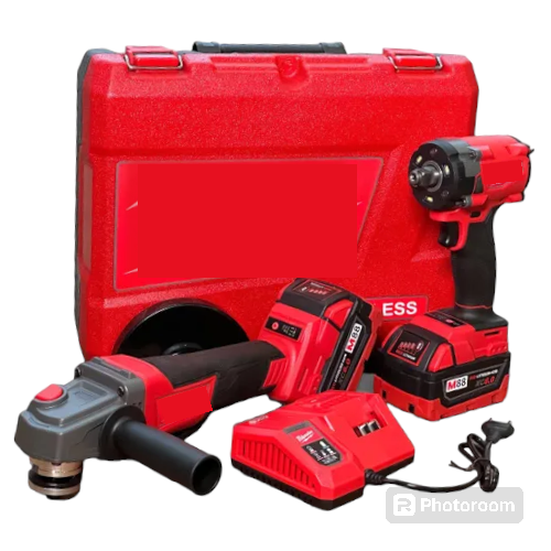 фото Аккумуляторный набор УШМ и Гайковерт