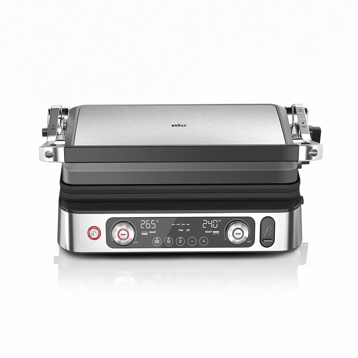 Электрогриль Braun CG9167, 2200 Вт, таймер, независимые термостаты, электронный контроль температуры