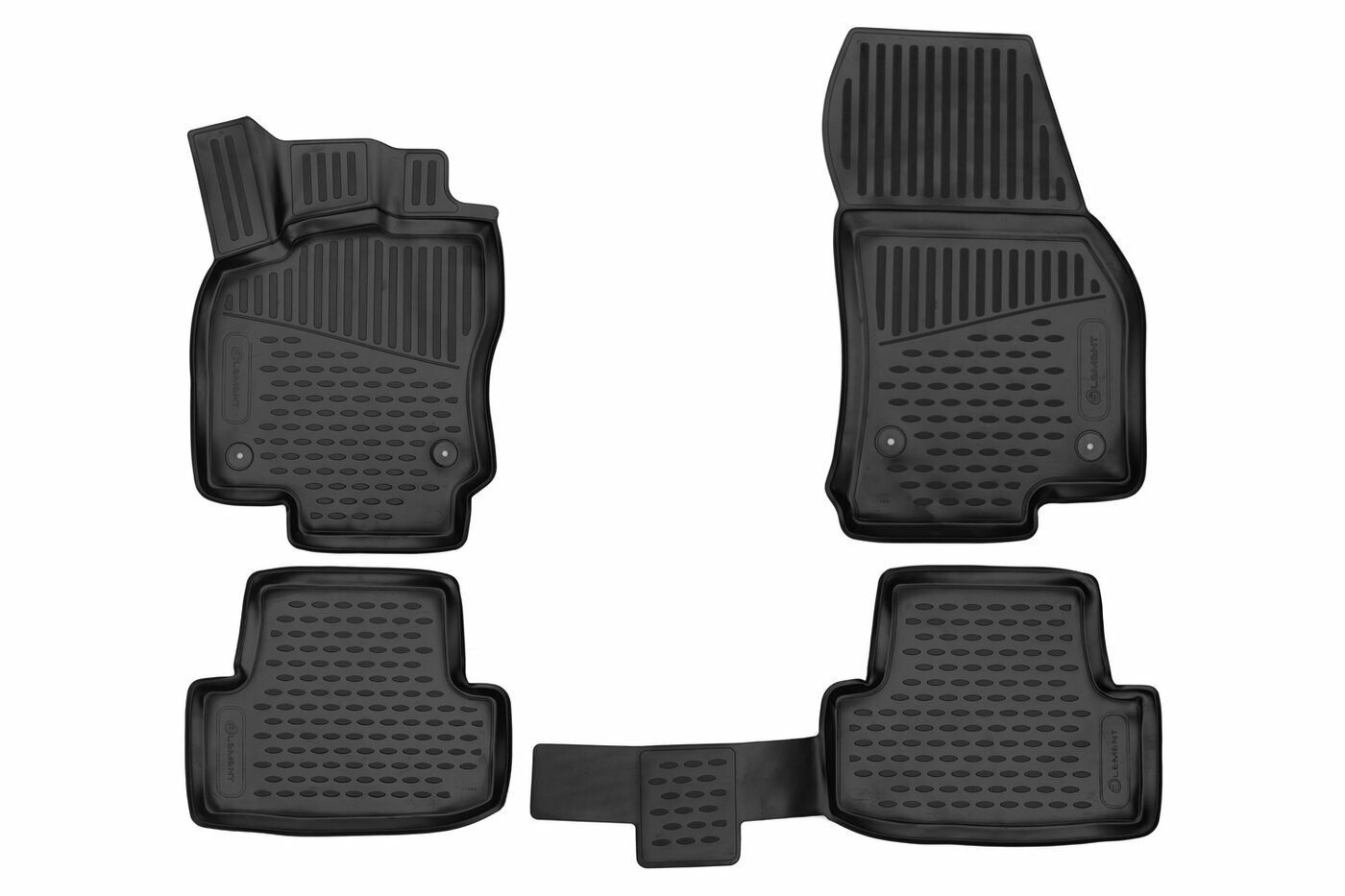 Коврики 3D в салон для Volkswagen Taos 2021 -, SKODA Karoq 2020-, 4шт. (полиуретан)
