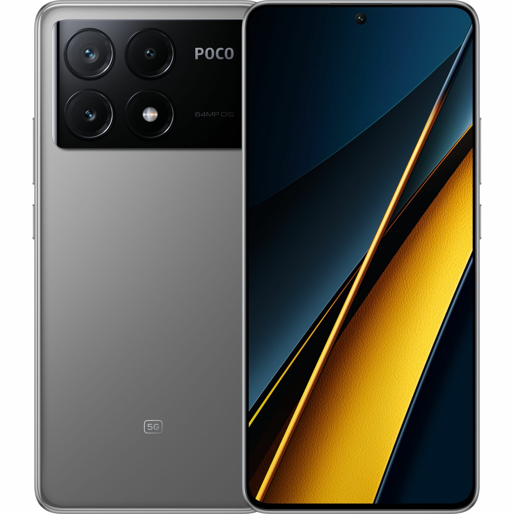 Смартфон Xiaomi Poco X6 Pro 5G 512Gb 12Gb серый 3G 4G 2Sim 6.67" AMOLED 1220x2712 And13 64Mpix 802.1