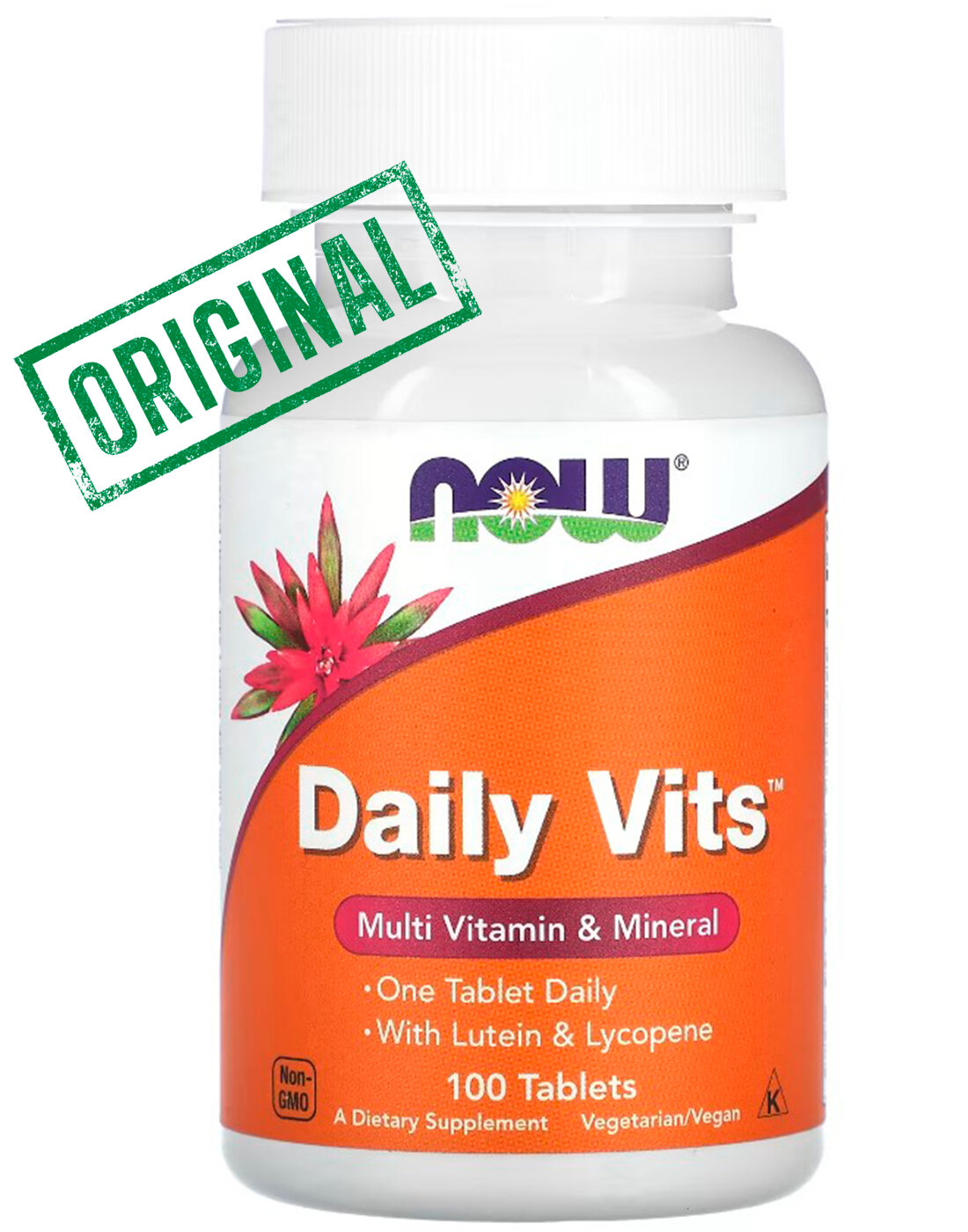 NOW Foods Daily Vits мультивитамины и минералы полный комплекс для здоровья 100 таблеток