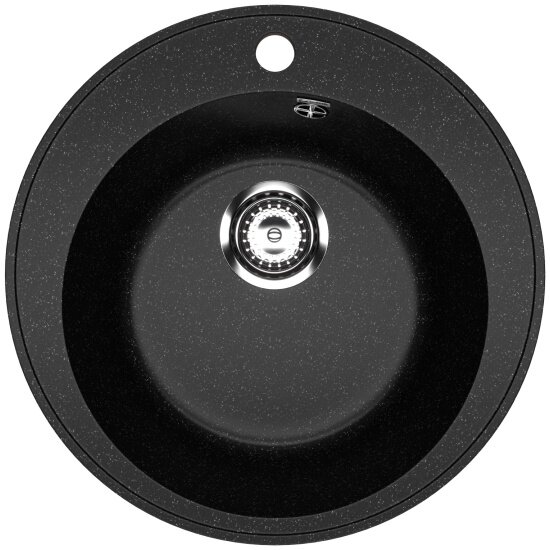 Кухонная мойка Practik PR-M 475-004 черный оникс