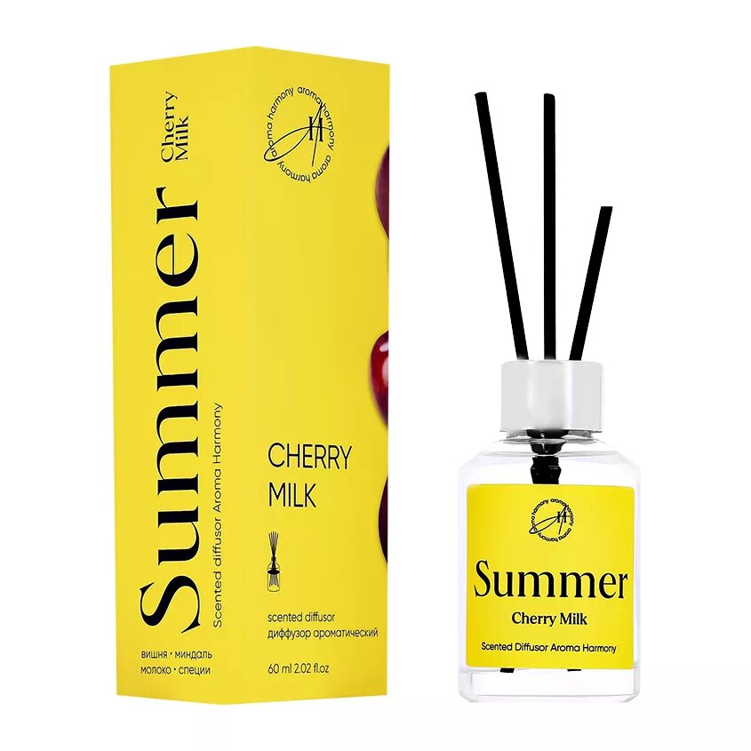 Интерьерные духи AROMA HARMONY SUMMER Cherry milk, 60 мл