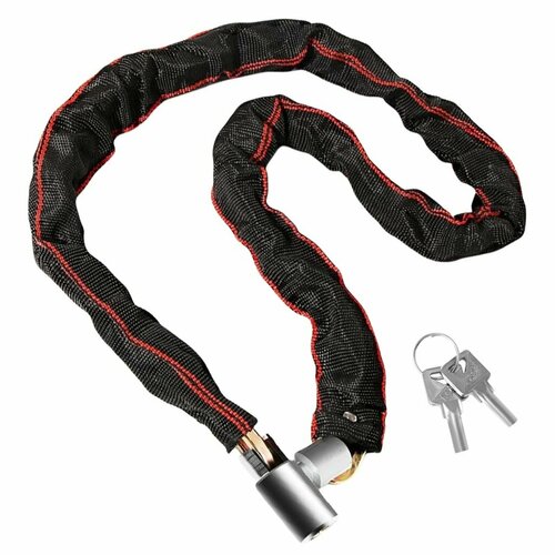 Велосипедный цепной замок, сверхмощный противоугонный велосипедный замок с 2 ключами, для электрического мотоцикла