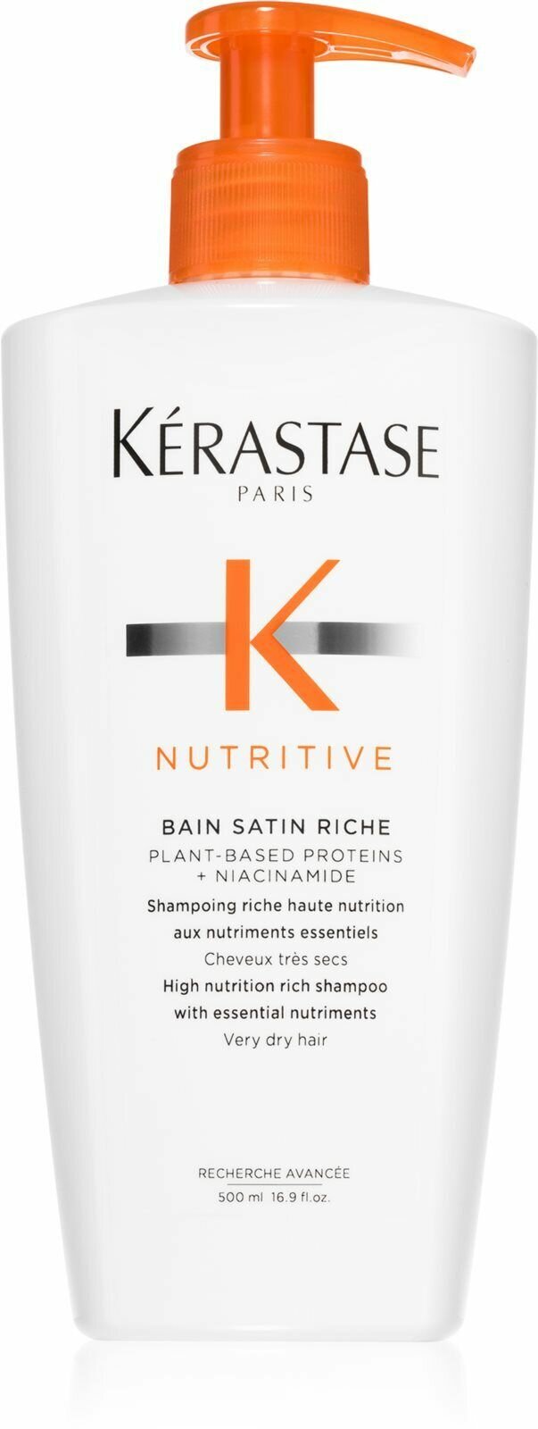 Kerastase восстанавливающий шампунь для слабых и поврежденных волос Nutritive Bain Satin Riche 500 ml