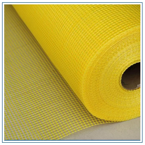 Сетка стеклотканевая фасадная 5х5 145 гр/м2 / 1м х 50м желтый под штукатурку
